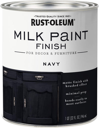 Acabado pintura leche azul marino mate efecto cepillado