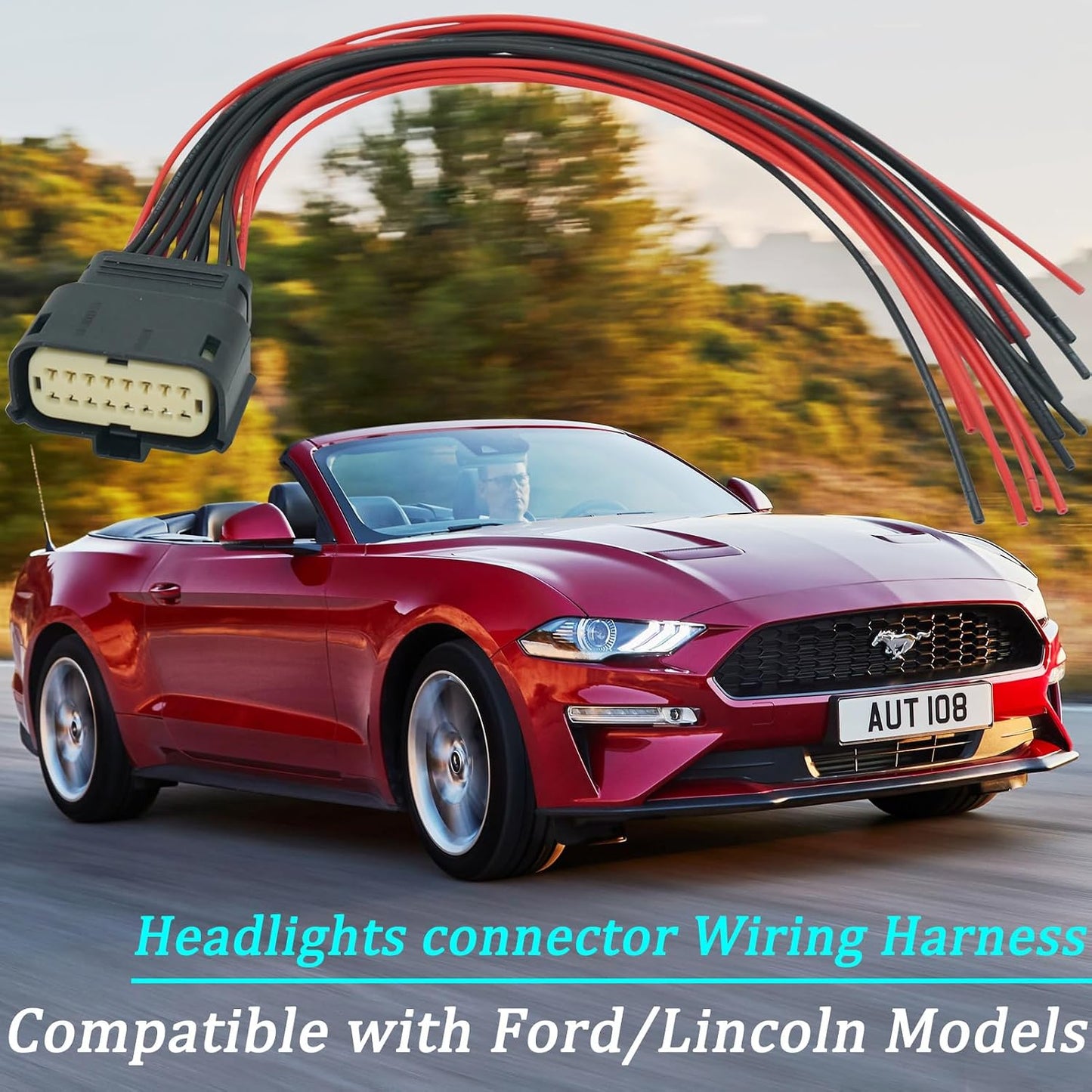 Conector 16 Pines Faros Ford Fusion Mustang 2013
