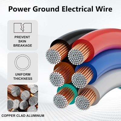 Cable automotriz 18 AWG CCA 6 Pzas 25pies multicolor