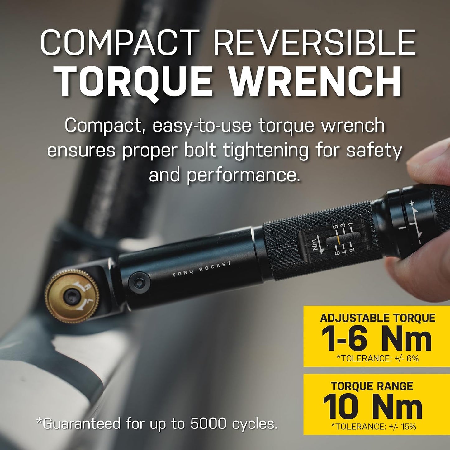 Llave dinamométrica ajustable 1-6Nm bicicleta