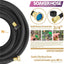 Manguera remojo 1/2pulg 75ft diseño flexible riego ecológico