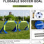 Set portería fútbol 2 pelotas desplegables con bolsa