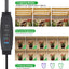 Lámpara LED cultivo 3 cabezales 10.2pulg espectro completo