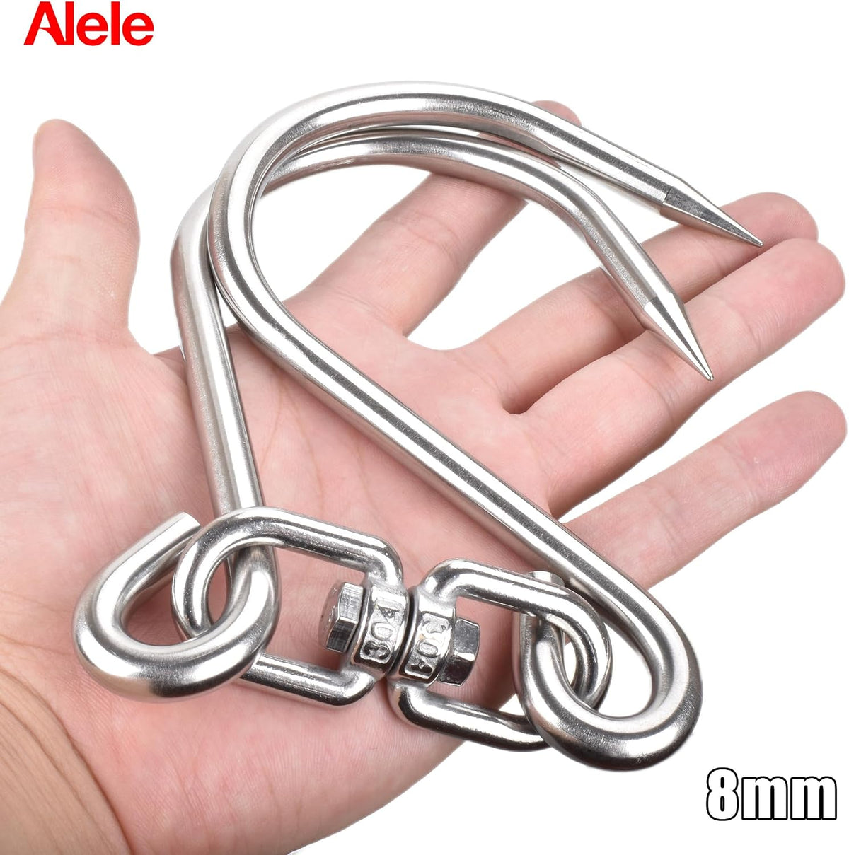 Gancho carne acero inox 12.5pulg pack 2