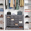 Organiz. apilable zapatos 20 cubos gris