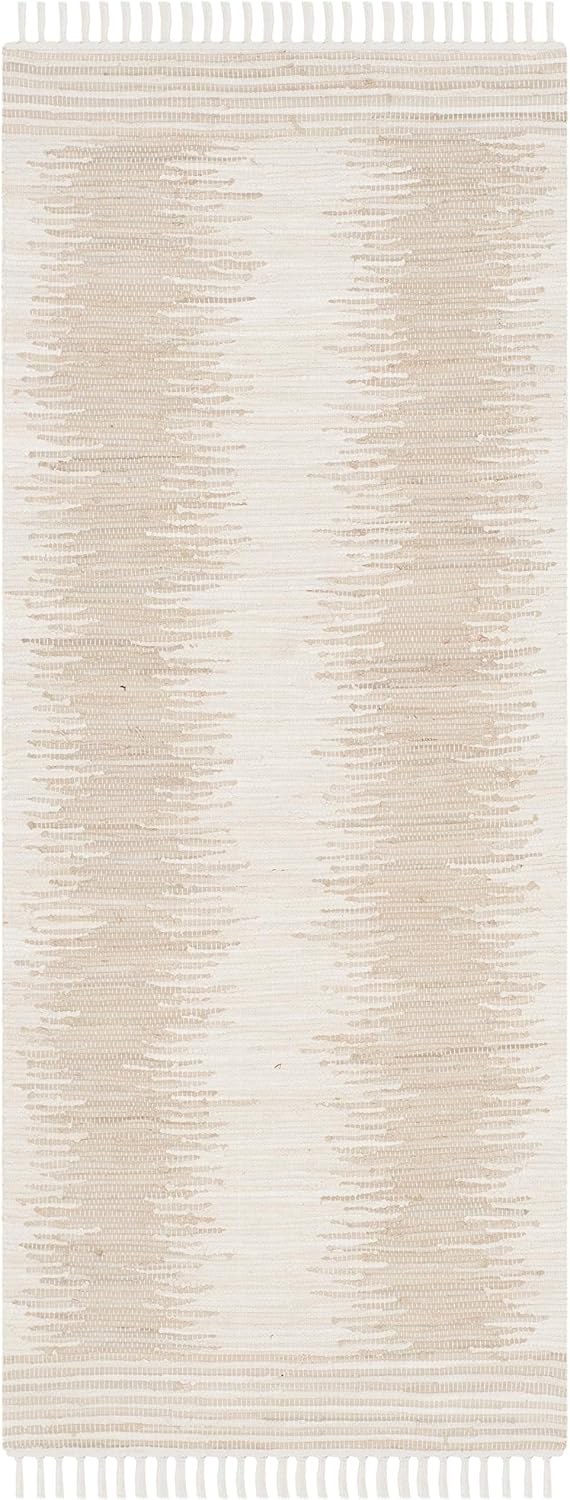 Alfombra algodón tejida a mano Montauk Beige
