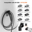 Soporte cargador EV SAE J1772 pared con organiz. cables