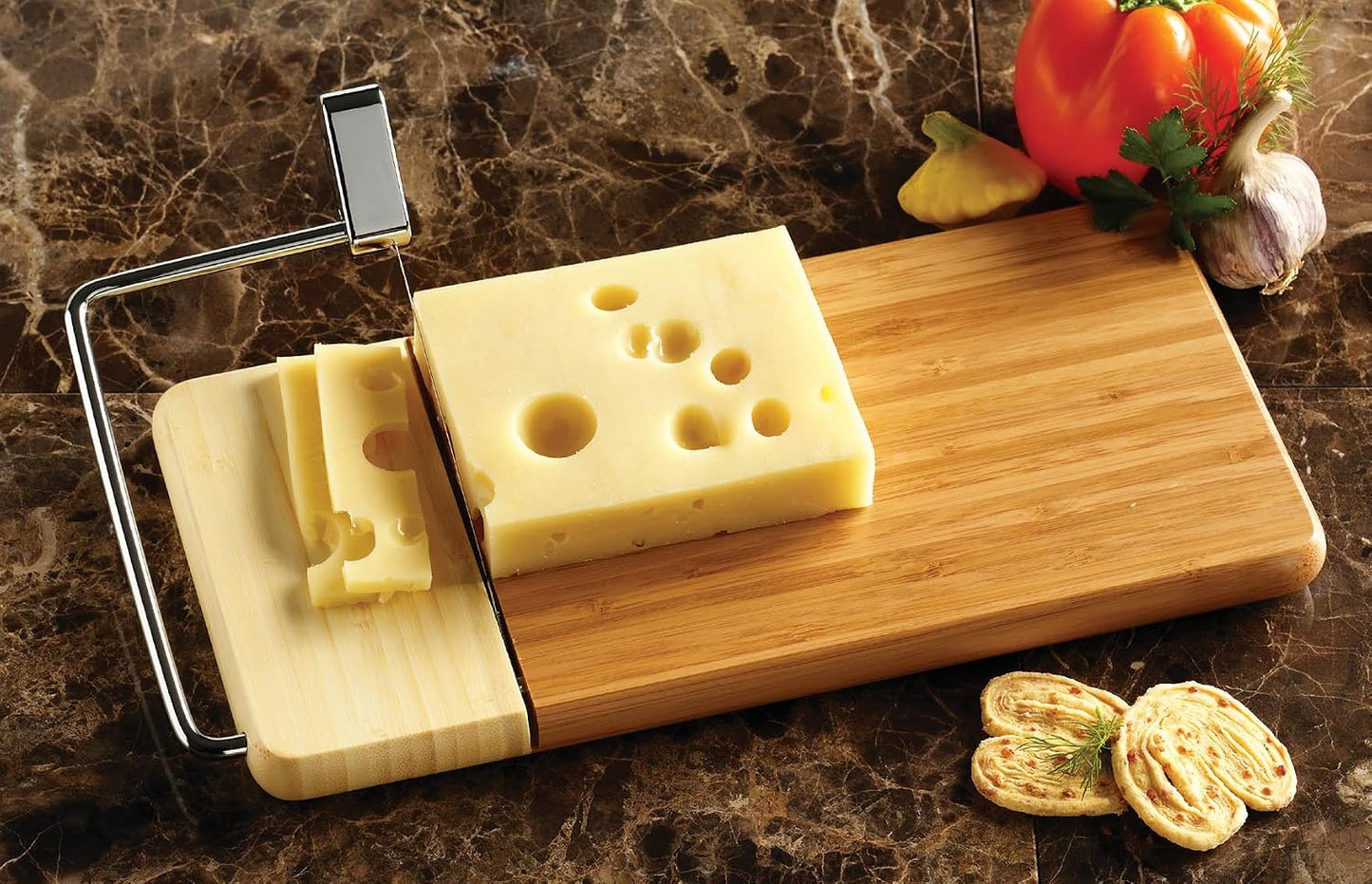 Rebanador queso bambú 126-B