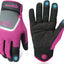 Guantes trabajo mujer seguridad tactiles transpirables rosa