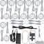 Vitrina luminaria LED redonda 12 luces blanco frío regulable