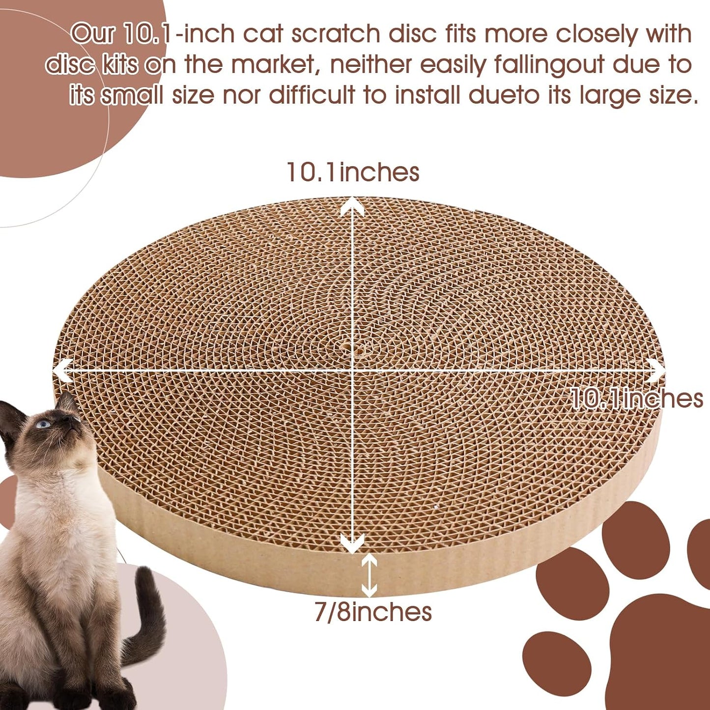 Recambio rascador gato 10pulg 7/8pulg 4uds