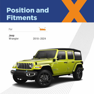 Limpiaparabrisas silicona Jeep Wrangler 18-24 set 3 16x12"