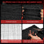 6 Paños Halloween tela malla negra espeluznante decoración