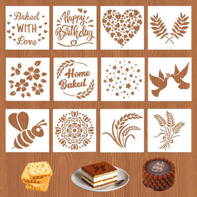 12 plantillas de pan de 5.9 pulgadas para masa madre y galletas
