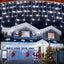 810 Luces LED Navidad 82ft 12 Modos Blancas Frías