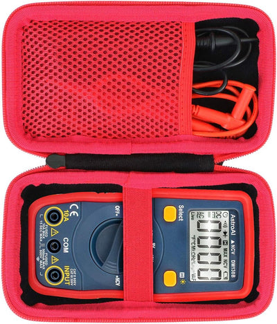 Estuche transporte comp multímetro AstroAI 1.5v/9v/12v