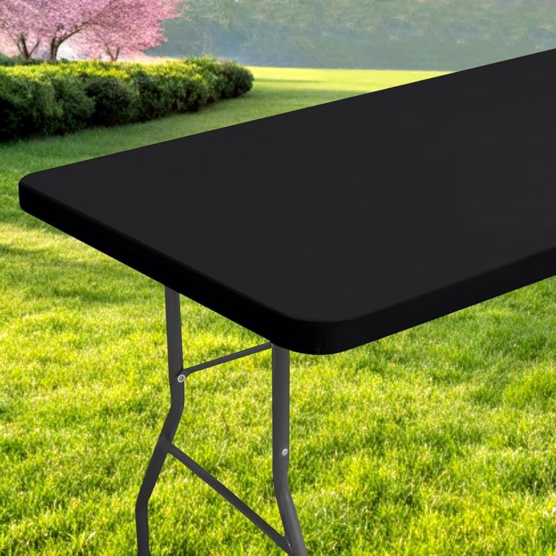 Mantel rectangular elástico impermeable 6ft poliéster