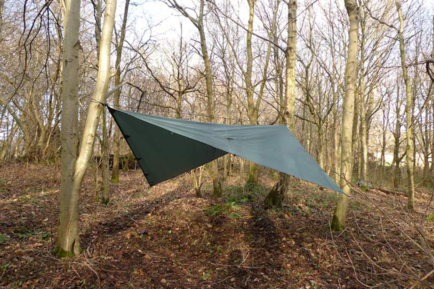 Lona 3.5x3.5pulg verde oliva impermeable tienda bushcraft