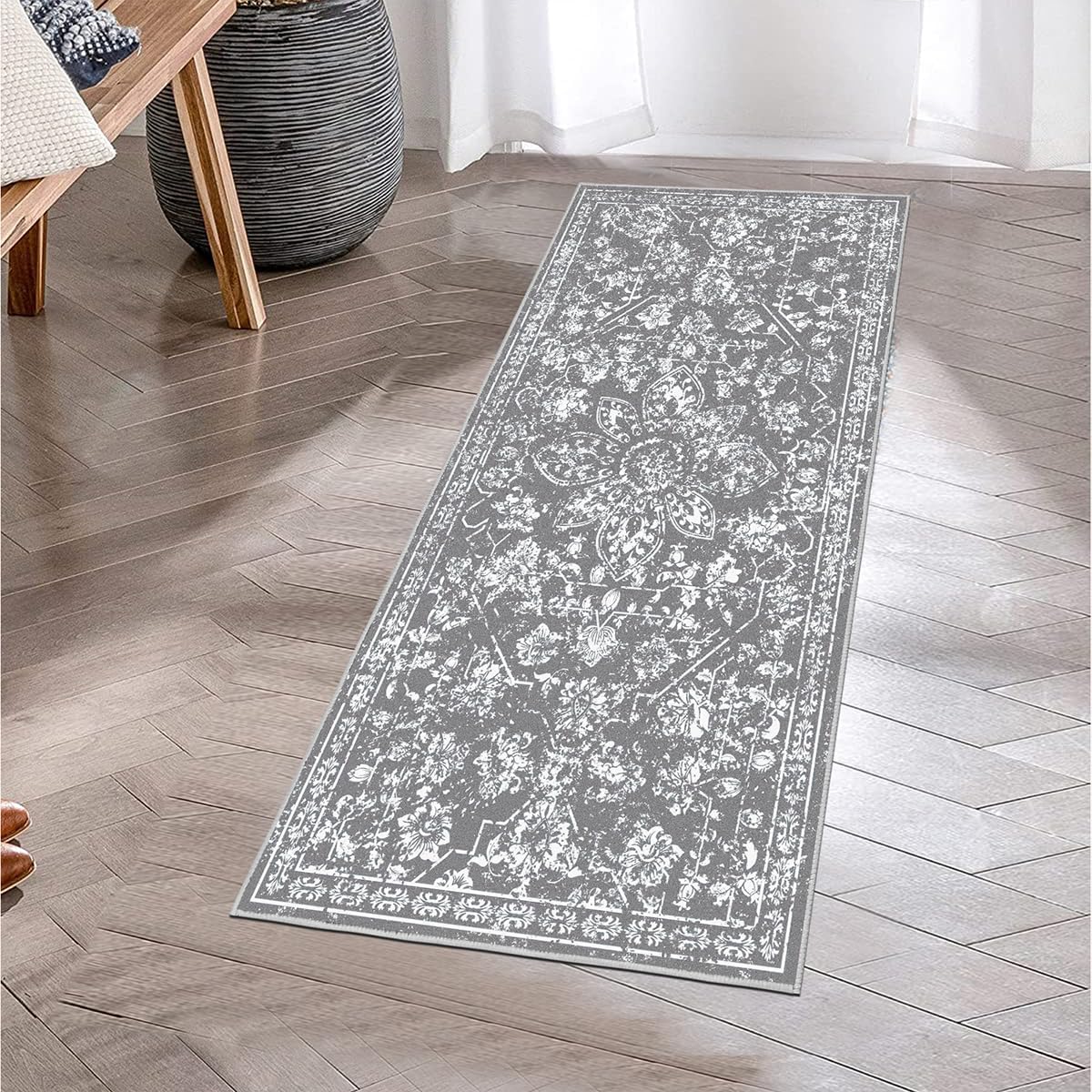 Alfombra pasillo bohemia 2x4 antiderrap suave lavable