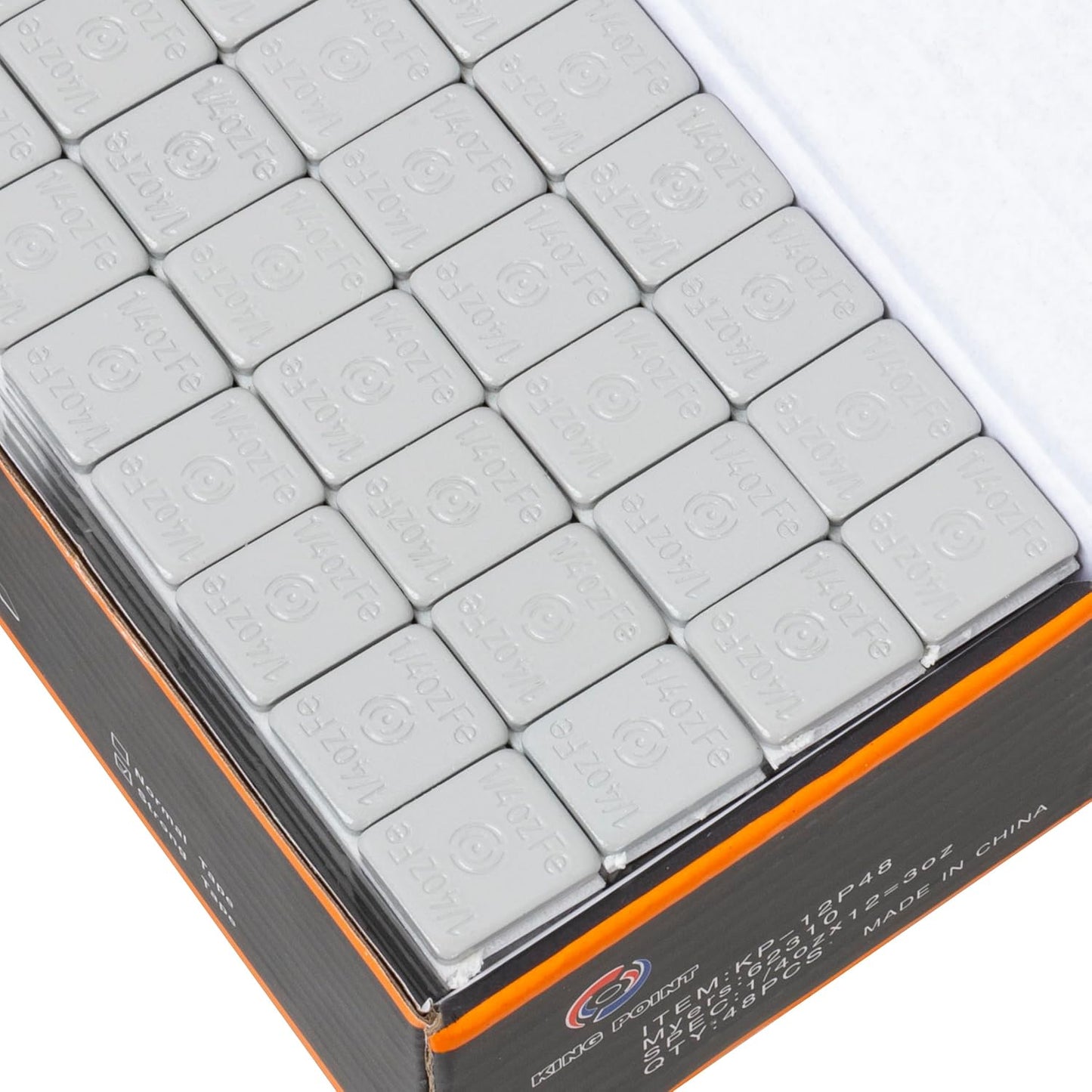 Contrapesos adhesivos para ruedas acero gris 576 pzas