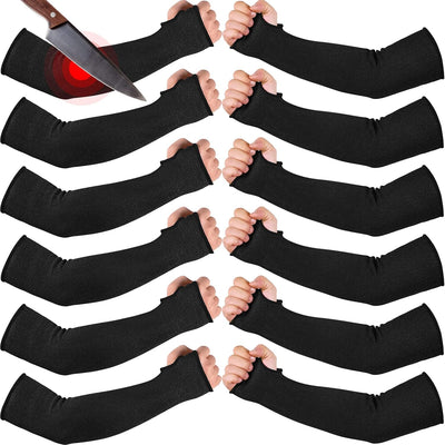 6 Pzas Mangas Protección Brazo Nivel 5 Negro 18pulg