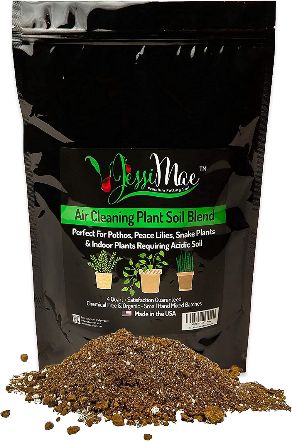 Tierra para macetas 4qt perlita suelo para plantas de serpiente