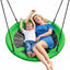 Columpio platillo 40" acero cuerda ajustable verde