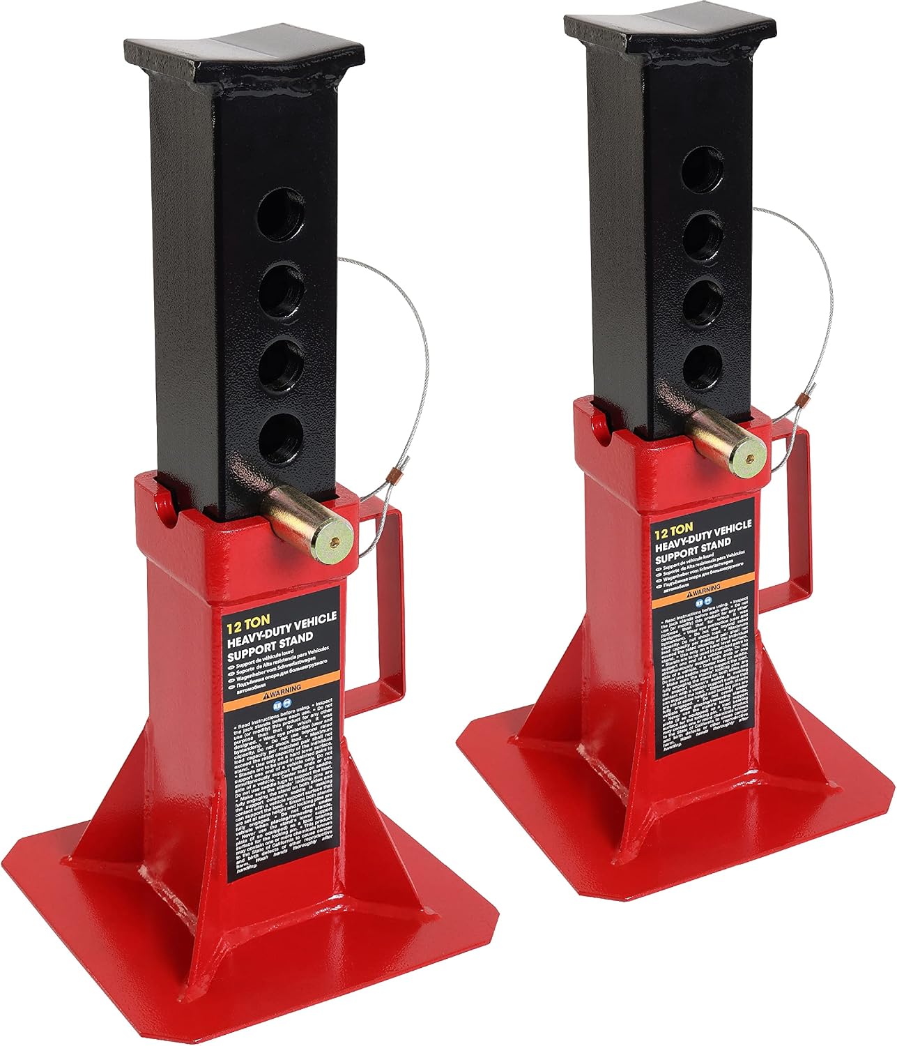 Soportes gato pinza ajustable 12 toneladas rojo
