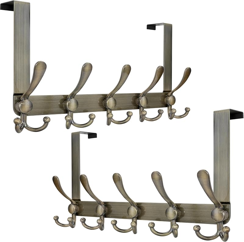 Gancho puerta acero inox 5-tri bronce set 2