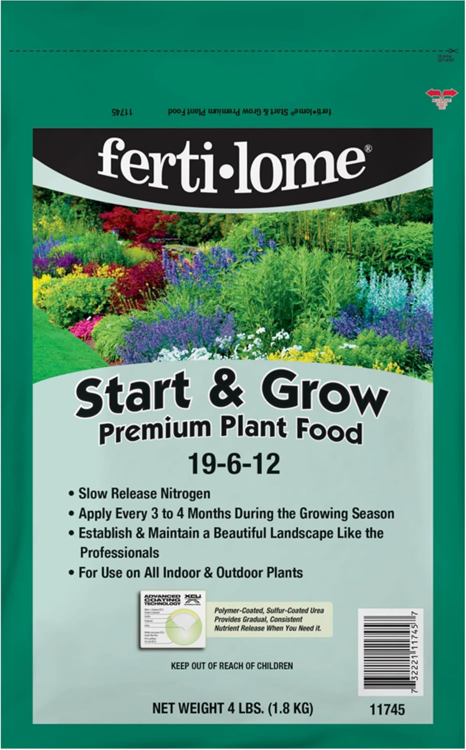 Abono vegetal 19-6-12 4libras para cultivo
