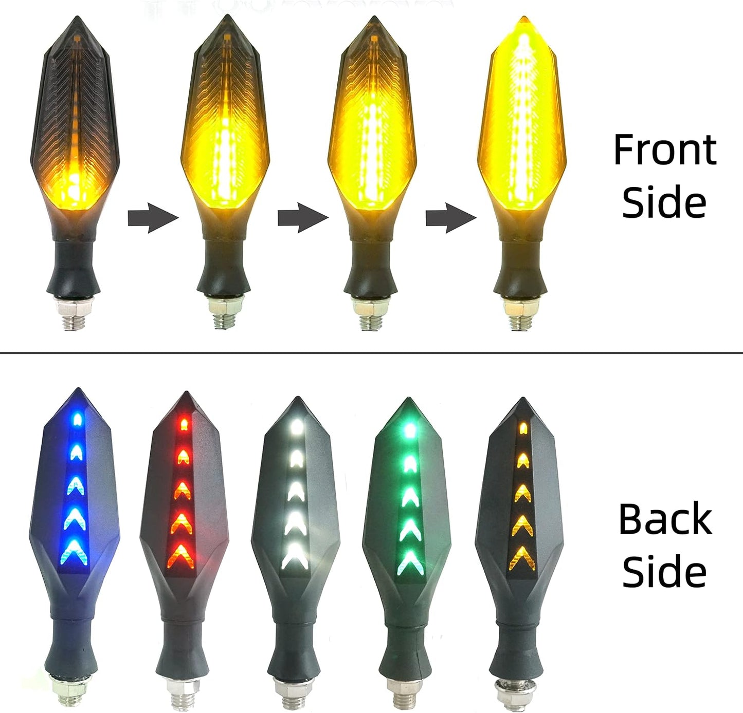 Luces LED direccionales para motocicleta 32-60V