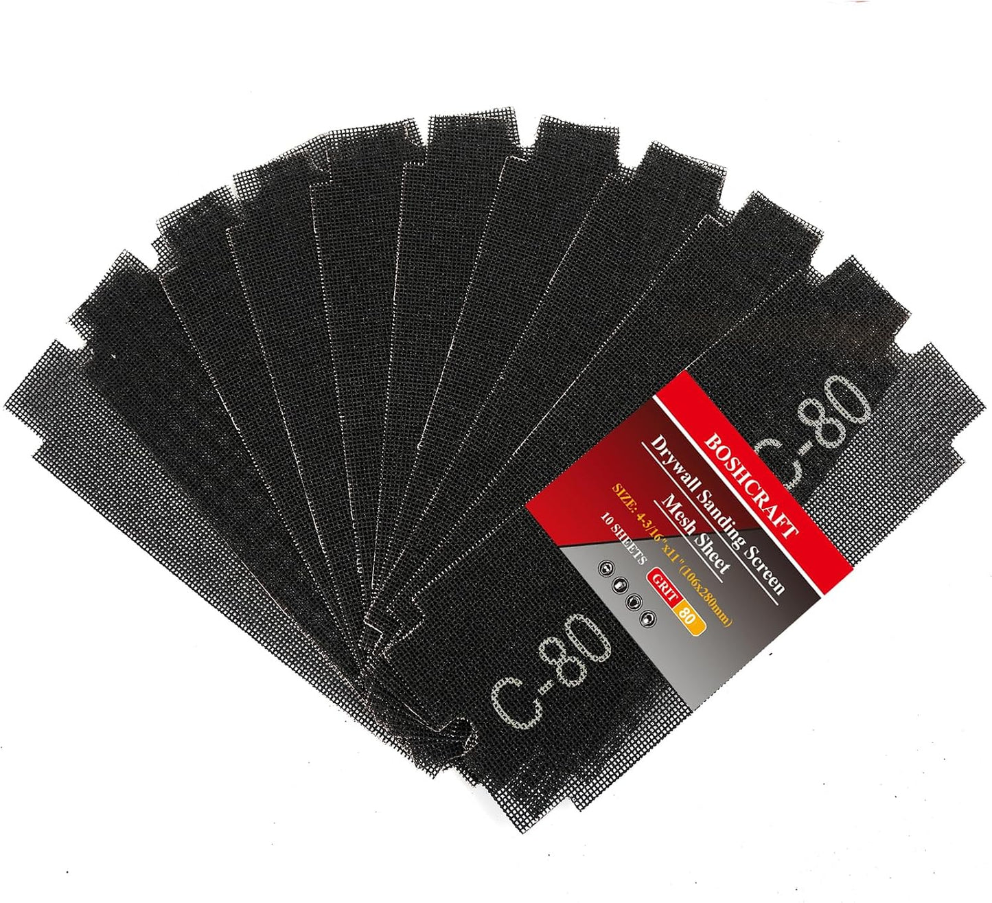 Hoja malla lijado 80 15 pzas para yeso madera metal