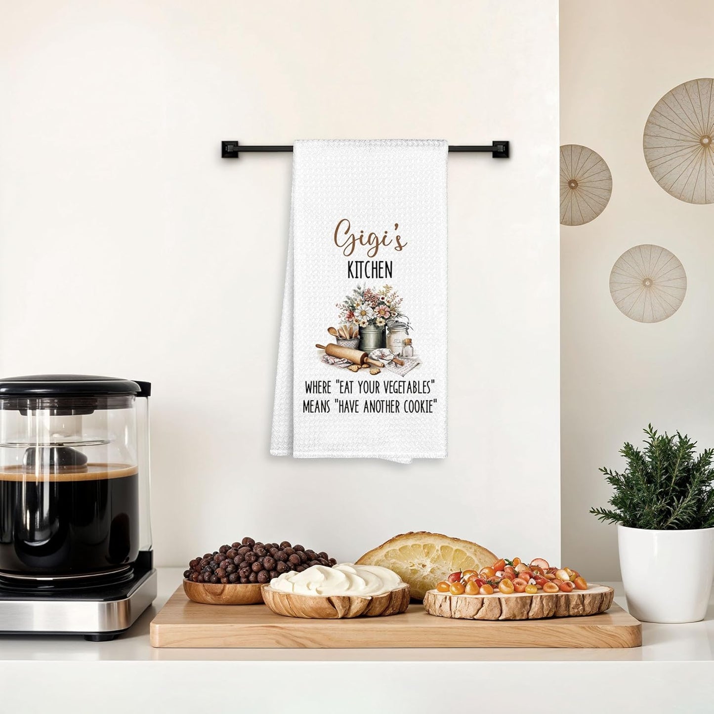 Toalla cocina 16x24pulg decorativa para abuela