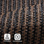 Pantalla privacidad 6x25" malla para valla jardín marrón