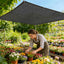 Lona malla 85-90% para jardín 6x3ft color negro