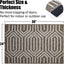 Tapete interior 24x36pulg absorbente puerta goma antiderrap