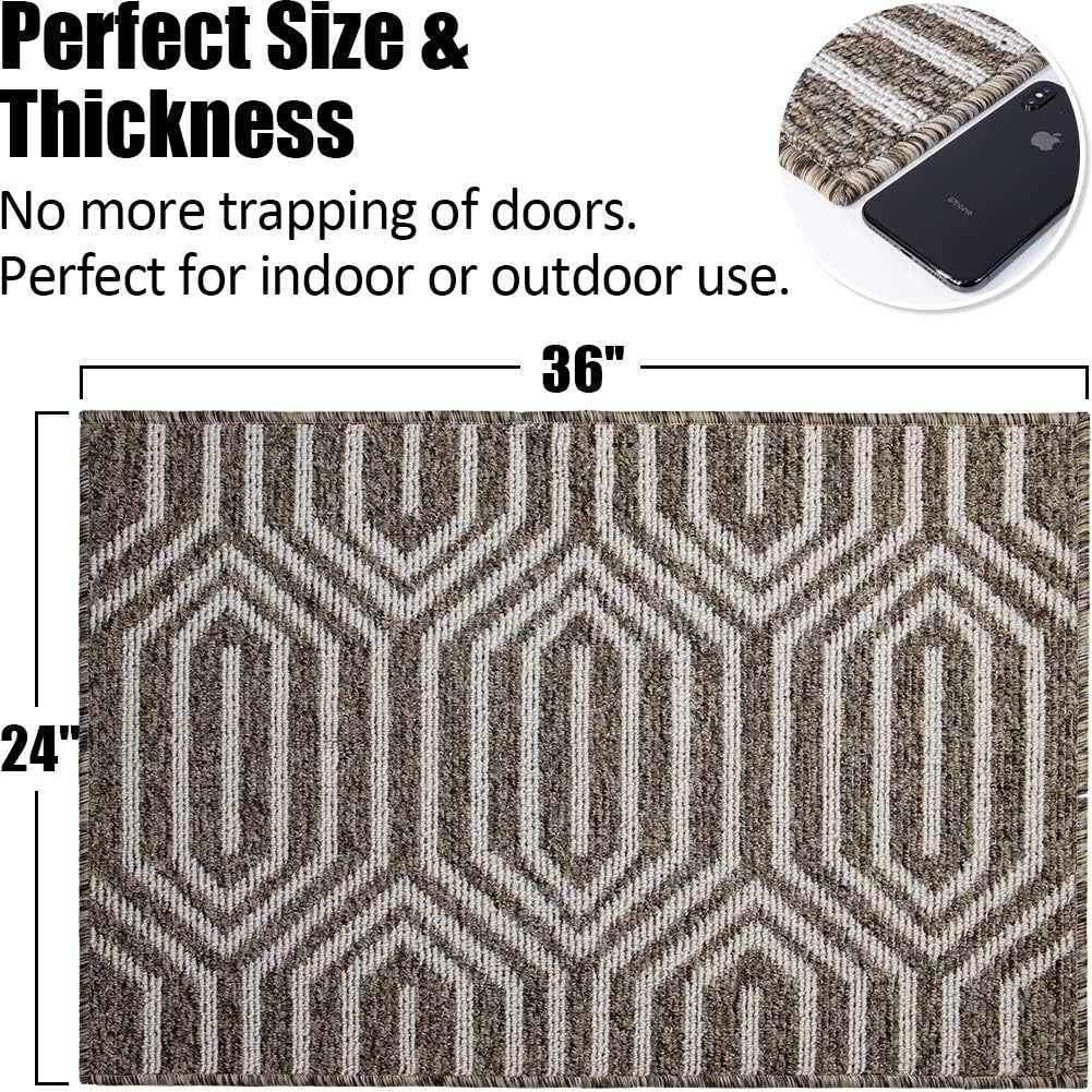 Tapete interior 24x36pulg absorbente puerta goma antiderrap