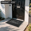 Tapete entrada exterior antiderrap 36x24" negro