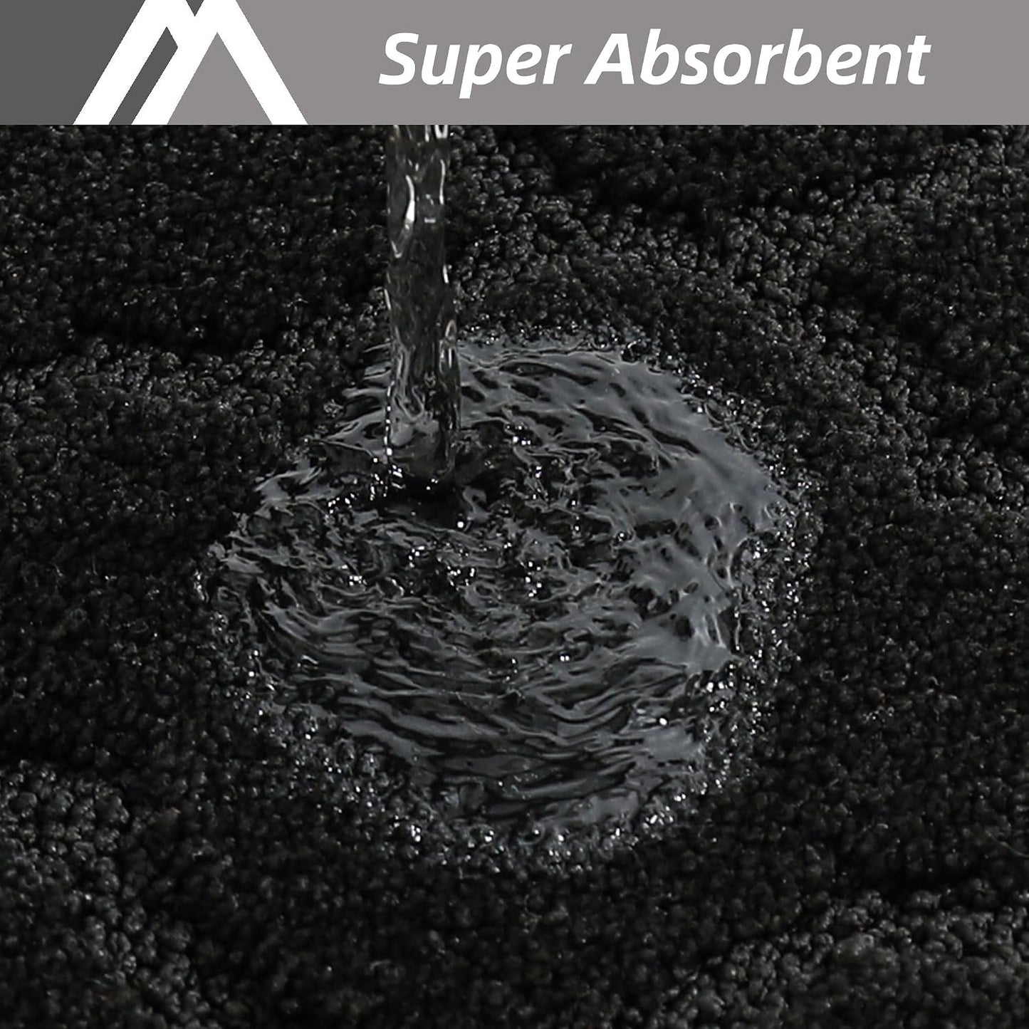Alfombras cocina antideslizantes 20x59pulg color negro