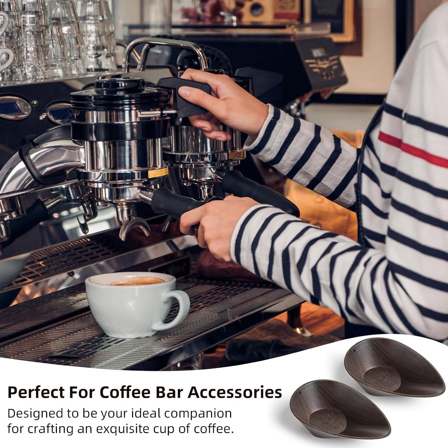 Set 2 Tazas Dosificadoras Grano Café ABS Base Antiderrap