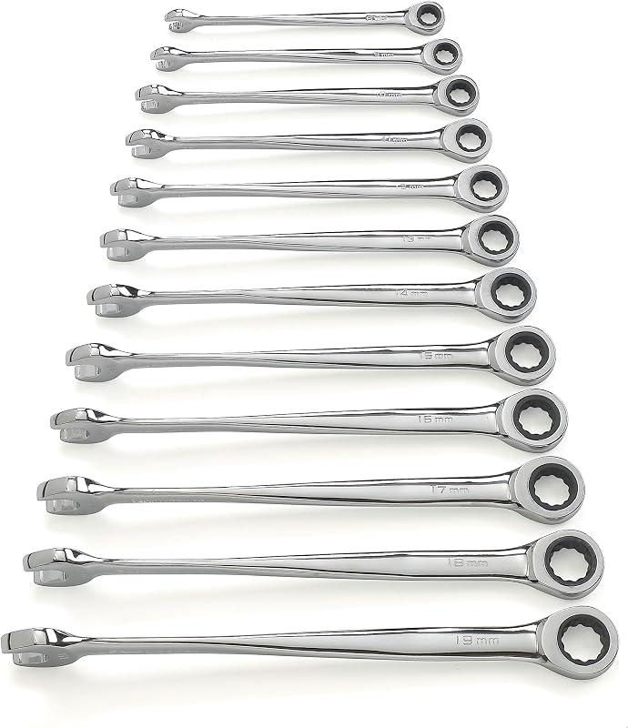 Set 12 Pzas Llaves Trinquete X XL Métricas