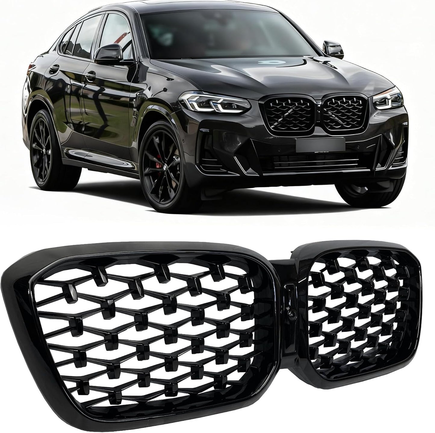 Parrilla X3 X4 diamante negro comp BMW G01 G