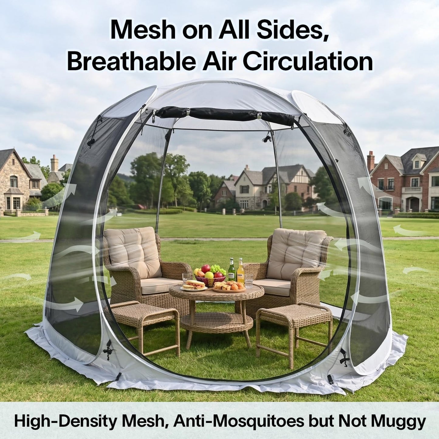 Casa pantalla desplegable 6-15 personas mosquitera