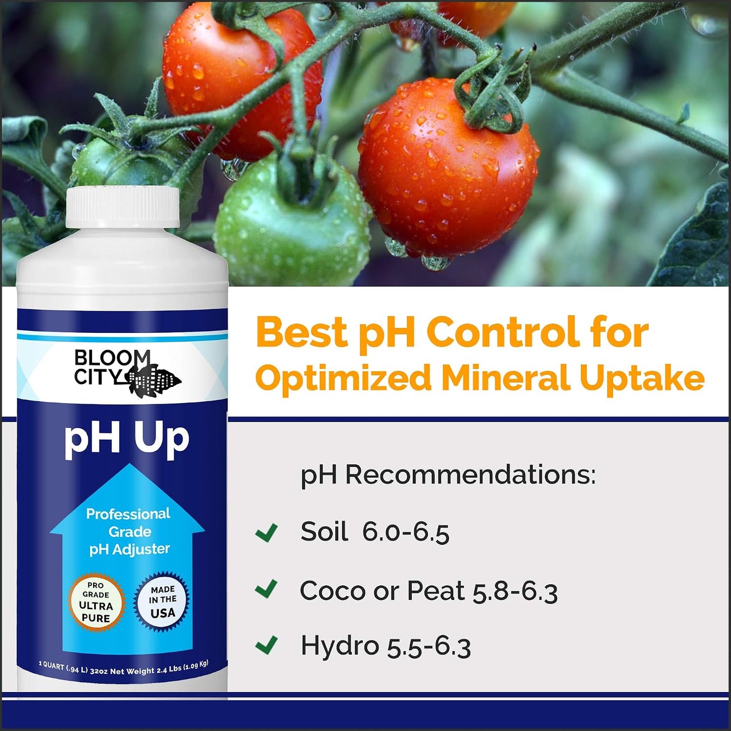 Fertilizante líquido pH Up 8oz