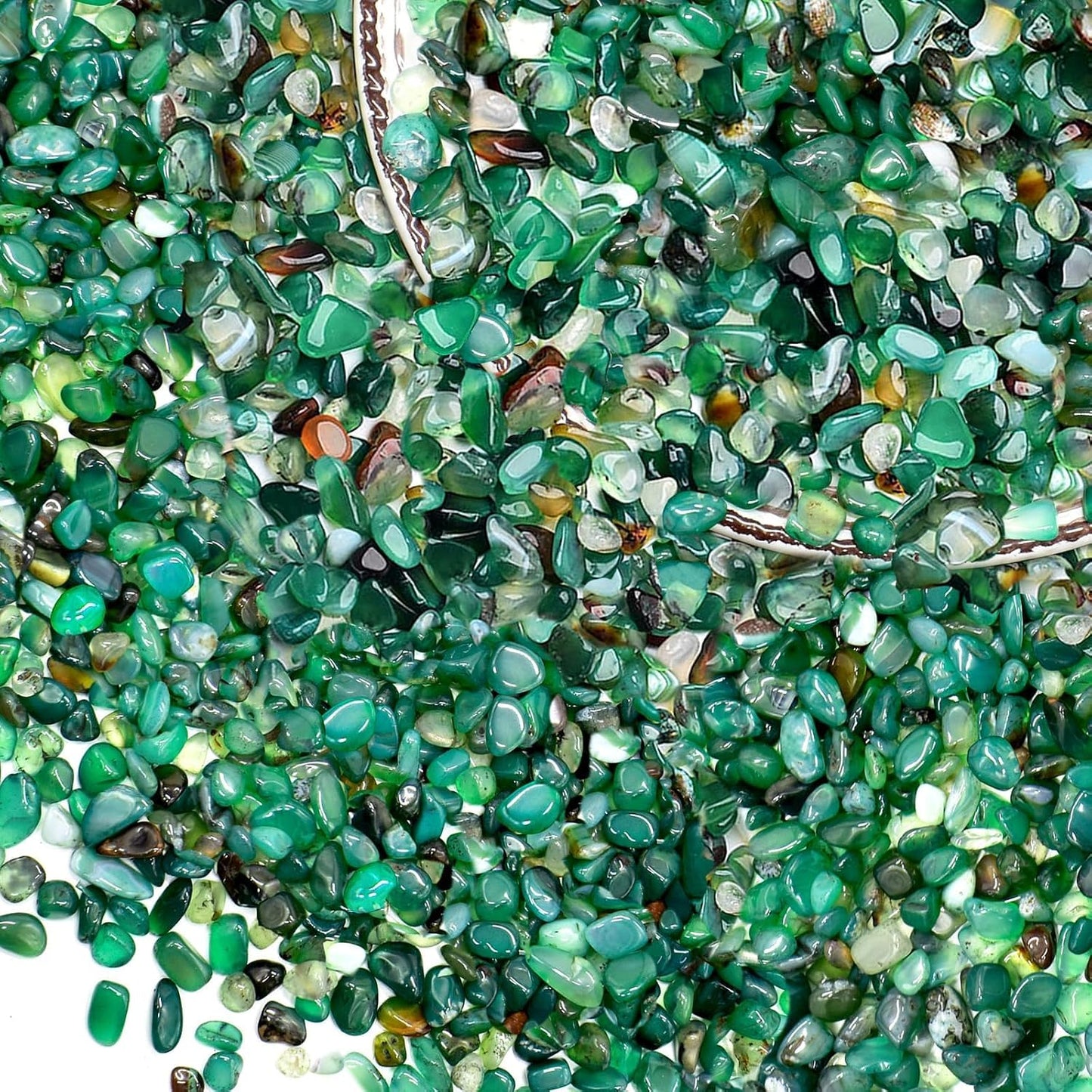 Grava acuario verde 4lb rocas suculentas