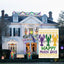 Bandera jardín 12x18pulg doble cara happy mardi gras