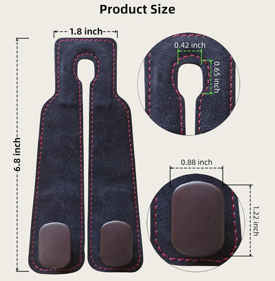 2 Ganchos Cuero Metal para Bolsos Carteras y Teléfonos