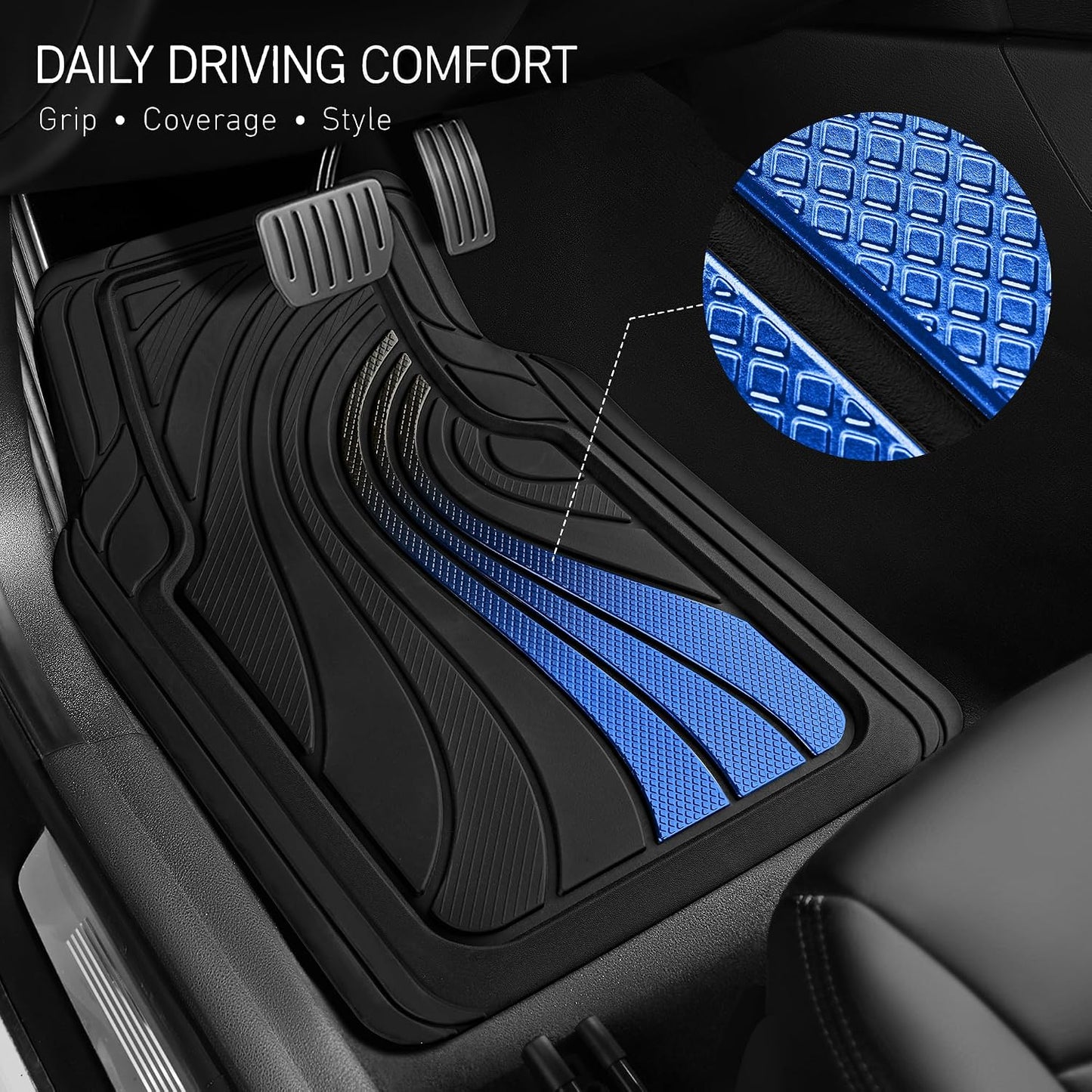 Alfombrillas auto antiderrap para sedanes y SUV