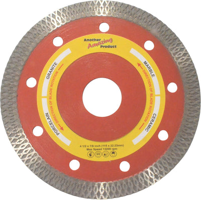 Disco corte 4 1/2 pulg diamante fina para porcelana granito