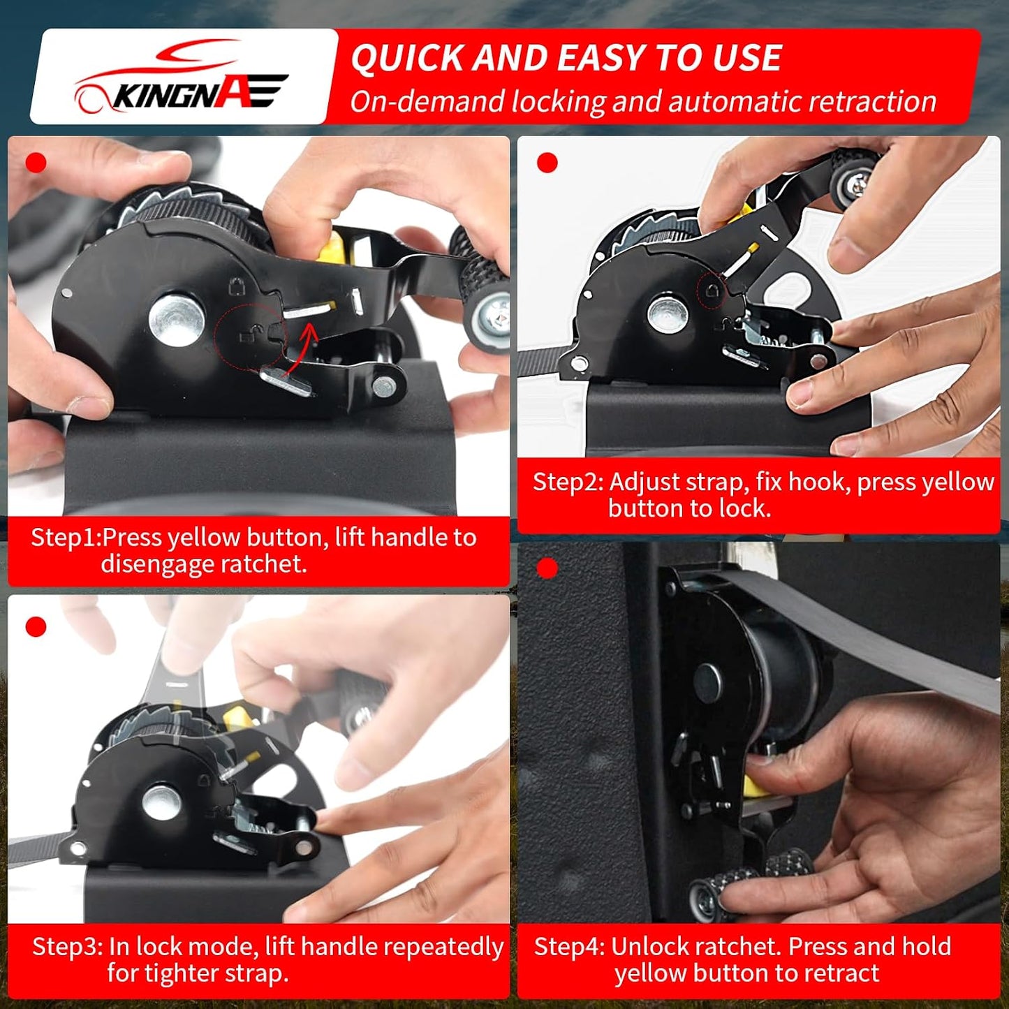 2 Correa trinquete retráctil comp Chevy Colorado GMC Canyon